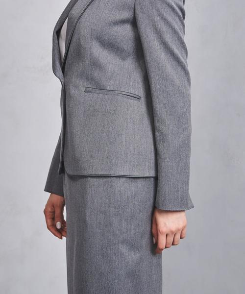 UNITED ARROWS（ユナイテッドアローズ）の「○UBCB ドビー ショールカラー ジャケット ◆（テーラードジャケット・レディース・ネイビー/グレー・40/34/38/36）」の14枚目の写真