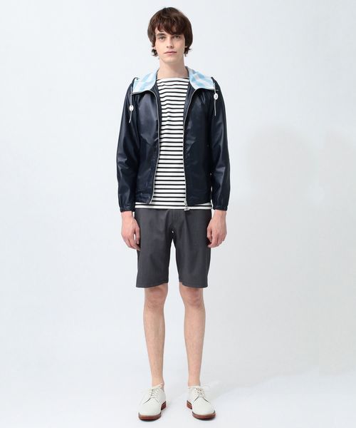 koe×THOM BROWNE（コエトムブラウン）の「[koe×THOM BROWNE]MENS HOODED JACKET（ブルゾン・メンズ・ネイビー/ストライプ・LARGE/MEDIUM/SMALL）」の13枚目の写真