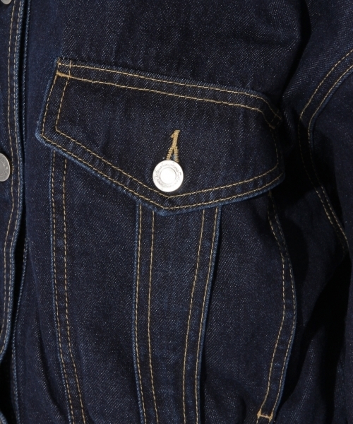 Heather（ヘザー）の「カフスショートＧジャン　781146（デニムジャケット・レディース・ネイビー/ブルー・FREE）」の4枚目の写真