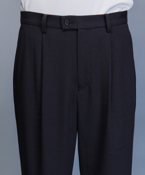 5351 POUR LES HOMMES（ゴーサンゴーイチプールオム）の「バーズアイクロップドワイドパンツ（その他パンツ・メンズ・チャコールグレー/ブラック・44/46/48）」の15枚目の写真