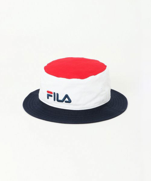 FILA（フィラ）の「FILA バケットハット（ハット・レディース・ホワイト/ブラック/レッド・FREE）」の3枚目の写真