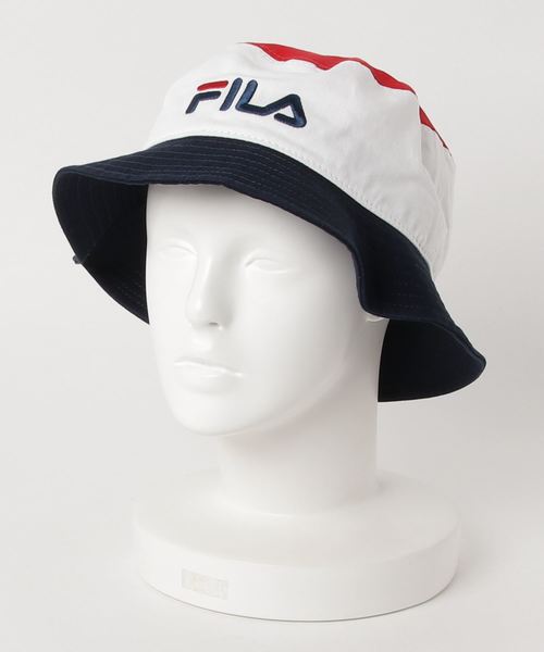 FILA（フィラ）の「FILA バケットハット（ハット・レディース・ホワイト/ブラック/レッド・FREE）」の7枚目の写真
