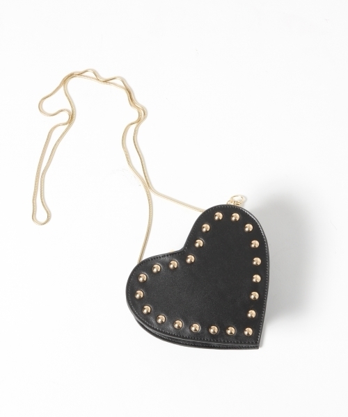 LOWRYS FARM（ローリーズファーム）の「ハートミニショルダー　800881（ショルダーバッグ・レディース・ブラック/レッド/シルバー・FREE）」の4枚目の写真