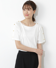 NATURAL BEAUTY BASIC | ボタンショルダーカットソー(Tシャツ/カットソー)