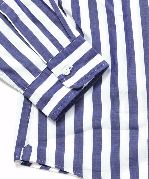 BEAUTY&YOUTH UNITED ARROWS（ビューティーアンドユースユナイテッドアローズ）の「by ∴ ワイド ロンドンストライプ ボタンダウンシャツ◆§5　（シャツ/ブラウス・メンズ・ネイビー/レッド/ライトグレー・SMALL/MEDIUM/LARGE/X-LARGE）」の21枚目の写真