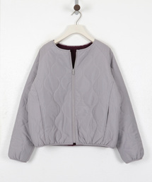 KOBE LETTUCE（コウベレタス）の「2typeリバーシブルパイピングボアジャケット　撥水加工（ダウンジャケット/コート）」