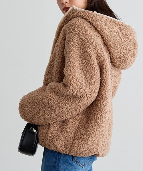 2typeリバーシブルパイピングボアジャケット 撥水加工（ダウン