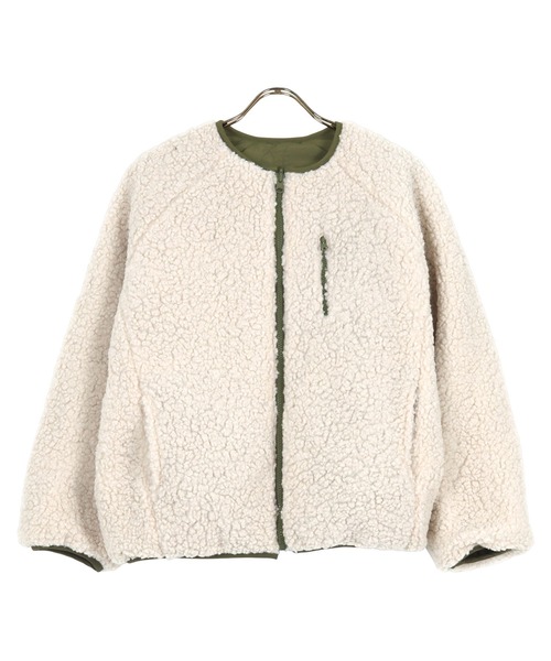 2typeリバーシブルパイピングボアジャケット 撥水加工（ダウン