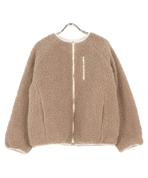 2typeリバーシブルパイピングボアジャケット 撥水加工（ダウン