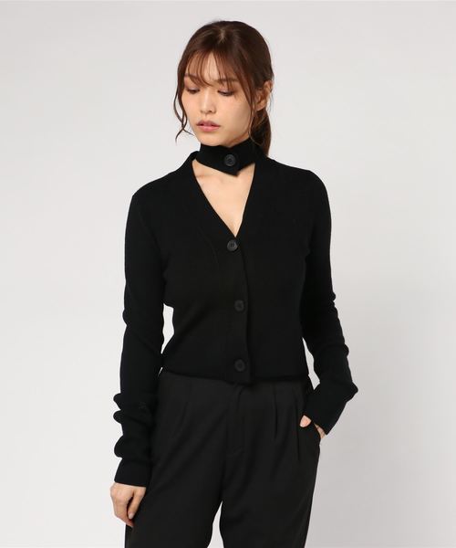 アレッジ　カーディガン ALLEGE（アレッジ）の「ALLEGE:Vネックカーディガン（カーディガン