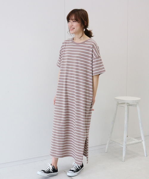 AMERICAN HOLIC(アメリカンホリック)の「【ZOZO限定】マキシTシャツワンピース *(ワンピース・レディース・ブラック/ネイビー/オフホワイト/モカ/その他7/キャメル/カーキ/パープル/ベージュ・FREE)」の14枚目の写真