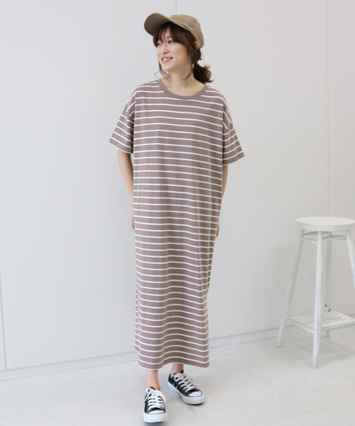 AMERICAN HOLIC(アメリカンホリック)の「【ZOZO限定】マキシTシャツワンピース *(ワンピース・レディース・ブラック/ネイビー/オフホワイト/モカ/その他7/キャメル/カーキ/パープル/ベージュ・FREE)」の11枚目の写真