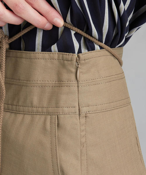 green label relaxing（グリーンレーベルリラクシング）の「[ダルスラブ] FM トラペーズ スカート（スカート・レディース・ブラック/ベージュ/オリーブ/ダークグリーン・36/38）」の18枚目の写真