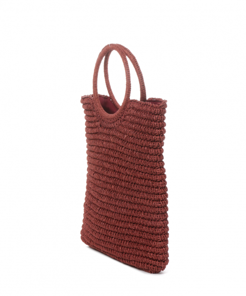 A part by(アパートバイ)の「ペーパーマルハンドルトート 825793(かごバッグ・レディース・ブラウン/カーキ/ブルー・FREE)」の14枚目の写真