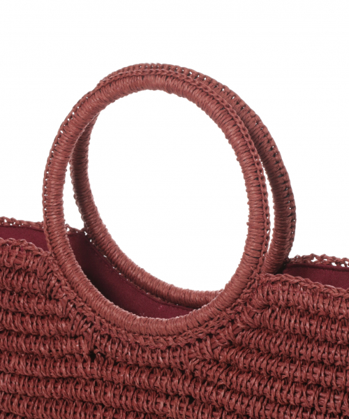 A part by(アパートバイ)の「ペーパーマルハンドルトート 825793(かごバッグ・レディース・ブラウン/カーキ/ブルー・FREE)」の18枚目の写真