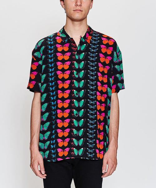 PLEASURES(プレジャー)の「<PLEASURES> BUTTERFLY SHT/シャツ(シャツ/ブラウス・メンズ・ブラック・MEDIUM/LARGE)」の1枚目の写真