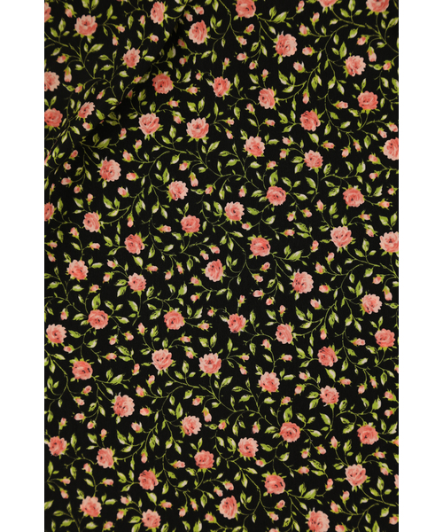 PUNYUS(プニュズ)の「花柄シフォンロンパース(サロペット/オーバーオール・レディース・ブラック/ピンク・1/2/4/3)」の12枚目の写真