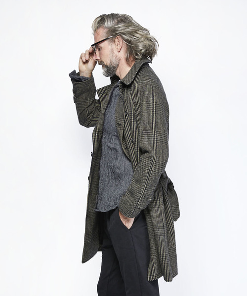 junhashimoto（ジュンハシモト）の「BELTED COAT（トレンチコート・メンズ・グレー・2/4/3/5）」の6枚目の写真