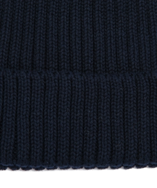 UNITED ARROWS(ユナイテッドアローズ)の「KIJIMA/T RIB KNIT CAP(ニットキャップ/ビーニー・メンズ・ブラック/ダークグレー/ベージュ/ネイビー・フリー)」の9枚目の写真