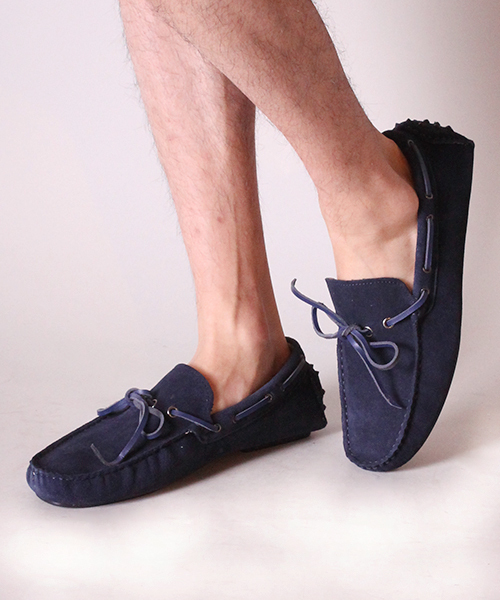 Lui's（ルイス）の「Lui's ドライビングシューズ（モカシン/デッキシューズ・メンズ・グレー/レッド/ベージュ/ネイビー・42/43/41）」の3枚目の写真