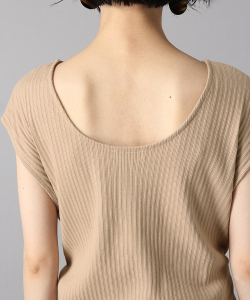 LOWRYS FARM（ローリーズファーム）の「ベルトツキリブワンピース　844142（ワンピース・レディース・チャコールグレー/ベージュ/ブルー・FREE）」の15枚目の写真