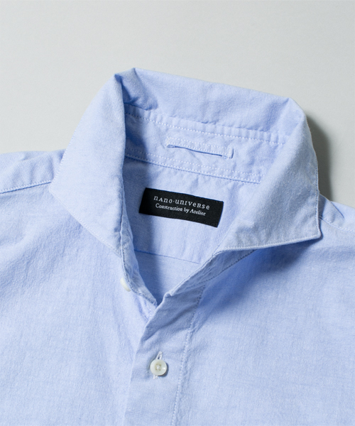 NANO universe（ナノユニバース）の「WEB店舗限定/ One night dry ストレッチOX（シャツ/ブラウス・メンズ・ホワイト/ピンク/サックスブルー/ダークネイビー・X-LARGE/MEDIUM/SMALL/LARGE）」の10枚目の写真
