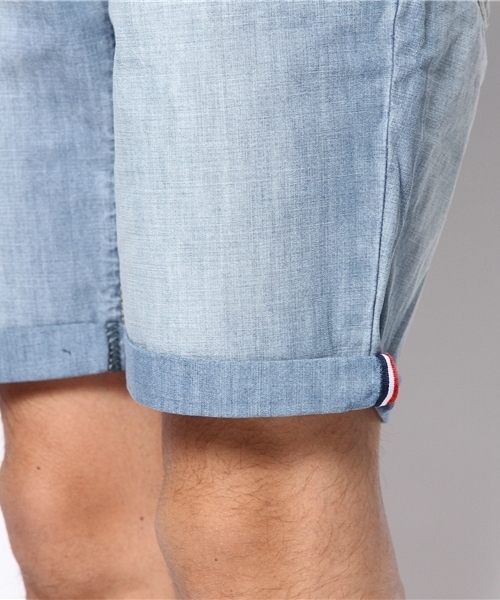 GIORDANO（ジョルダーノ）の「[GIORDANO]ロールアップデニムショーツ（デニムパンツ・メンズ・インディゴブルー/ダークインディゴブルー/ライトインディゴブルー・34inch/32inch/30inch/36inch）」の11枚目の写真