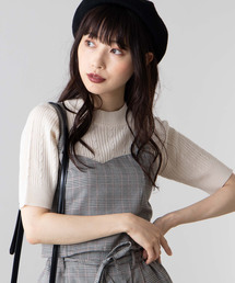 WEGO | WEGO/【セットアップ対応商品】チェックバックリボンビスチェ(ベスト)