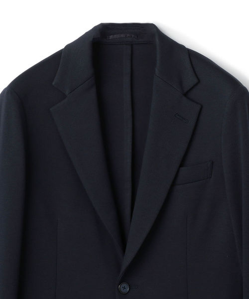 SHIPS(シップス)の「SD: 【ALBINI社製】I cotoni コットン ジャージー ジャケット(テーラードジャケット・メンズ・ネイビー・SMALL/MEDIUM/LARGE)」の3枚目の写真