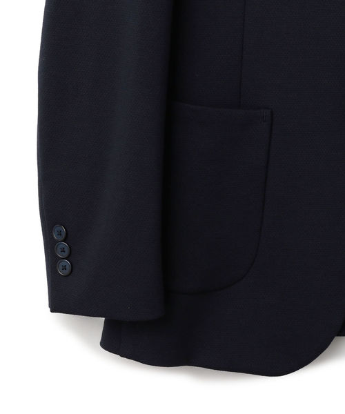 SHIPS(シップス)の「SD: 【ALBINI社製】I cotoni コットン ジャージー ジャケット(テーラードジャケット・メンズ・ネイビー・SMALL/MEDIUM/LARGE)」の6枚目の写真