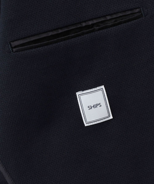 SHIPS(シップス)の「SD: 【ALBINI社製】I cotoni コットン ジャージー ジャケット(テーラードジャケット・メンズ・ネイビー・SMALL/MEDIUM/LARGE)」の9枚目の写真