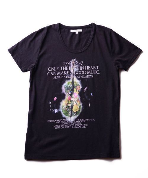 rehacer（レアセル）の「rehacer : Strings（Tシャツ/カットソー・メンズ・ホワイト/ブラック/チャコールグレー/ネイビー・LARGE/X-LARGE/SMALL/MEDIUM）」の2枚目の写真