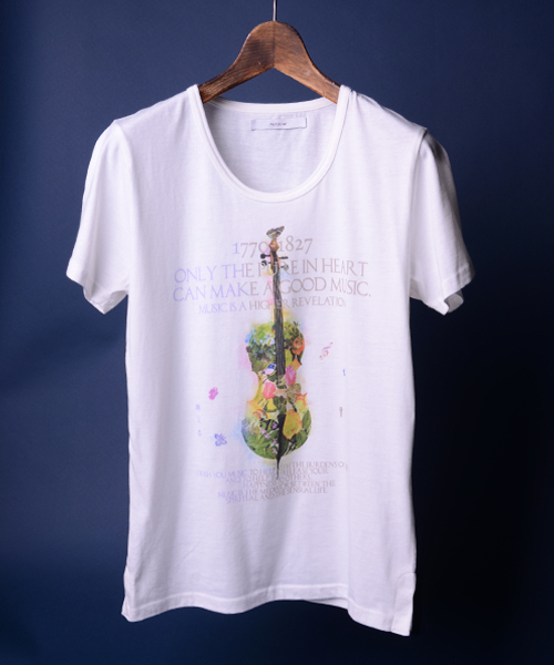 rehacer（レアセル）の「rehacer : Strings（Tシャツ/カットソー・メンズ・ホワイト/ブラック/チャコールグレー/ネイビー・LARGE/X-LARGE/SMALL/MEDIUM）」の11枚目の写真