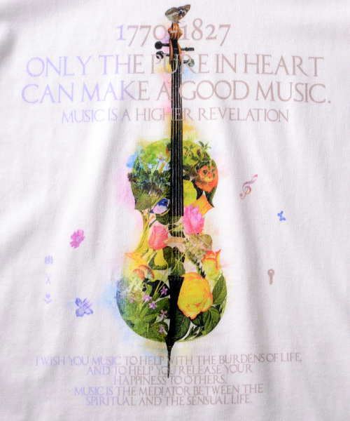 rehacer（レアセル）の「rehacer : Strings（Tシャツ/カットソー・メンズ・ホワイト/ブラック/チャコールグレー/ネイビー・LARGE/X-LARGE/SMALL/MEDIUM）」の5枚目の写真