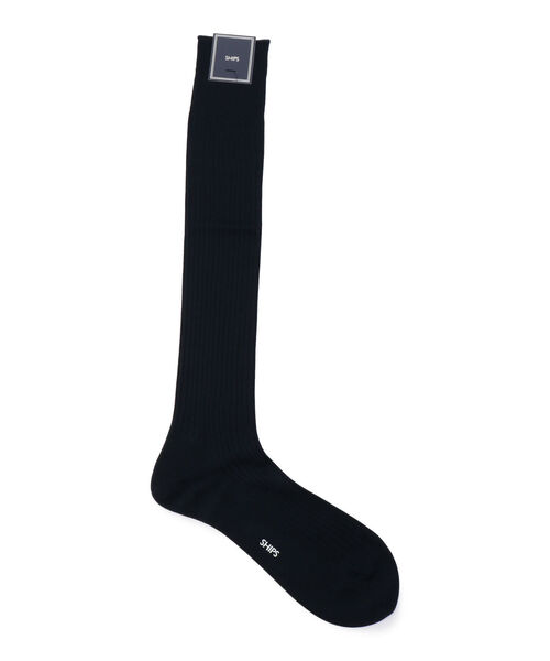 SHIPS（シップス）の「SHIPS: コットンリブ ロングホーズ ドレスソックス（ソックス/靴下・メンズ・ブラック/ネイビー/ダークグレー・ONE SIZE）」の3枚目の写真