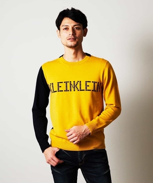 MICHEL KLEIN HOMME (ミッシェルクランオム)の「ニット(ラファエロロゴ)(ニット/セーター・メンズ・ブラック/マスタード・46/48/51)」の3枚目の写真