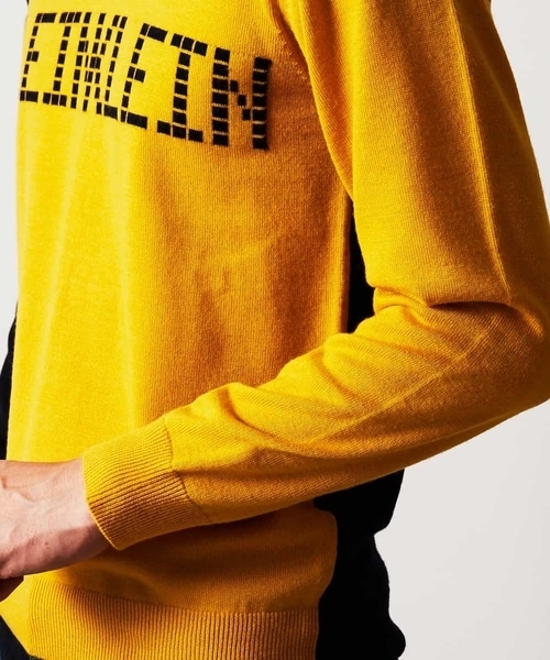 MICHEL KLEIN HOMME (ミッシェルクランオム)の「ニット(ラファエロロゴ)(ニット/セーター・メンズ・ブラック/マスタード・46/48/51)」の7枚目の写真