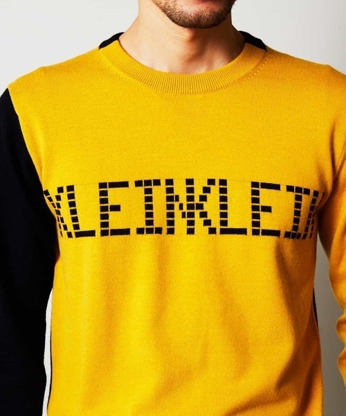 MICHEL KLEIN HOMME (ミッシェルクランオム)の「ニット(ラファエロロゴ)(ニット/セーター・メンズ・ブラック/マスタード・46/48/51)」の9枚目の写真