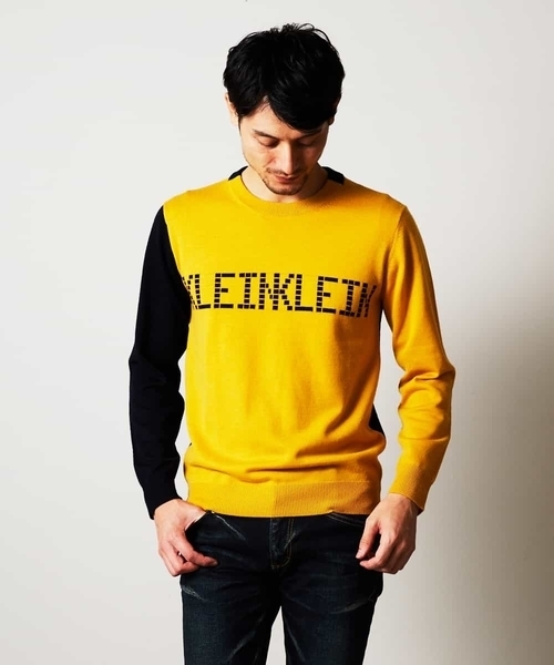 MICHEL KLEIN HOMME (ミッシェルクランオム)の「ニット(ラファエロロゴ)(ニット/セーター・メンズ・ブラック/マスタード・46/48/51)」の11枚目の写真