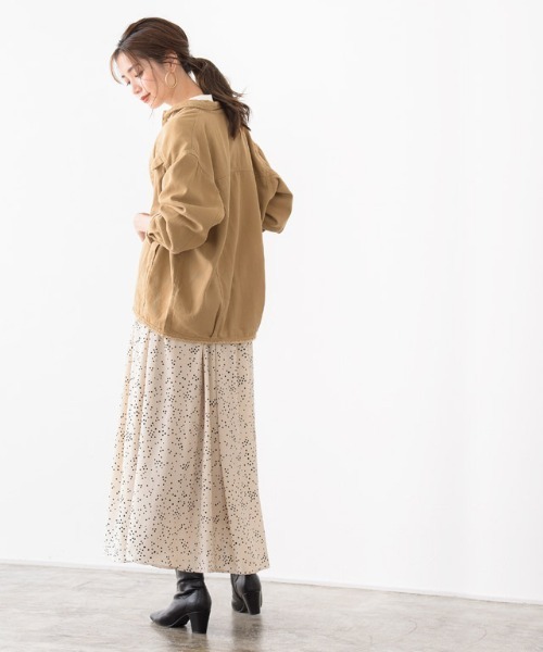 Pierrot（ピエロ）の「ツイルジャケット（その他アウター・レディース・キャメル/ライトベージュ・M）」の14枚目の写真