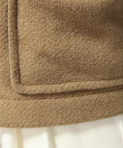 HARE(ハレ)の「メルトンダッフルショートジャケット【HARE】(ダッフルコート・レディース・グレー/ネイビー/キャメル・SMALL/MEDIUM)」の17枚目の写真