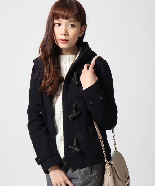 HARE(ハレ)の「メルトンダッフルショートジャケット【HARE】(ダッフルコート・レディース・グレー/ネイビー/キャメル・SMALL/MEDIUM)」の10枚目の写真