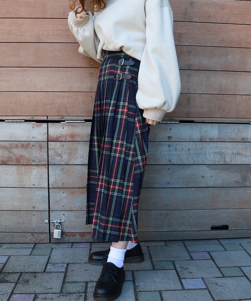 PairPair(ペアペア)の「チェックキルトスカート(スカート・レディース・ベージュ/ネイビー/ブラウン系その他・FREE)」の11枚目の写真