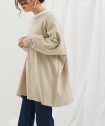 Ambre Neige | クルーネックチュニックニットプルオーバー【WEB/EC限定商品】(ニット/セーター)