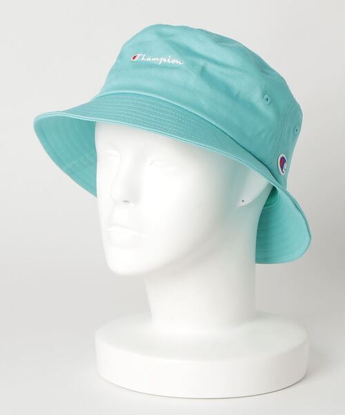 Champion(チャンピオン)の「【CHAMPION/チャンピオン】スクリプトバケットハット ブランドロゴ 刺繍(ハット・メンズ・ホワイト/ブラック/ベージュ/パープル/ネイビー/ピンク/イエロー/ライトグリーン/ミント/ワンウォッシュ/ワイン/ケミカルウォッシュ・FREE)」の6枚目の写真