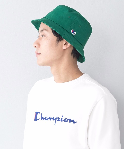 Champion(チャンピオン)の「【CHAMPION/チャンピオン】スクリプトバケットハット ブランドロゴ 刺繍(ハット・メンズ・ホワイト/ブラック/ベージュ/パープル/ネイビー/ピンク/イエロー/ライトグリーン/ミント/ワンウォッシュ/ワイン/ケミカルウォッシュ・FREE)」の19枚目の写真