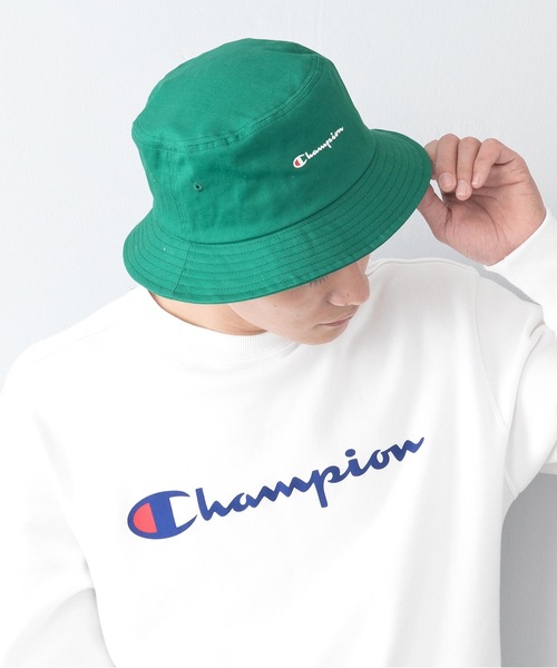 Champion(チャンピオン)の「【CHAMPION/チャンピオン】スクリプトバケットハット ブランドロゴ 刺繍(ハット・メンズ・ホワイト/ブラック/ベージュ/パープル/ネイビー/ピンク/イエロー/ライトグリーン/ミント/ワンウォッシュ/ワイン/ケミカルウォッシュ・FREE)」の18枚目の写真