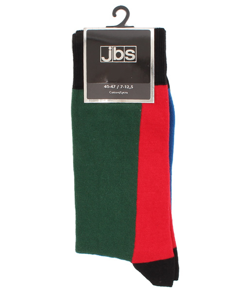 MYSELF ABAHOUSE（マイセルフアバハウス）の「JBS ｶﾗｰﾌﾞﾛｯｸｿｯｸｽ（ソックス/靴下・メンズ・レッド/ブルー・FREE）」の2枚目の写真