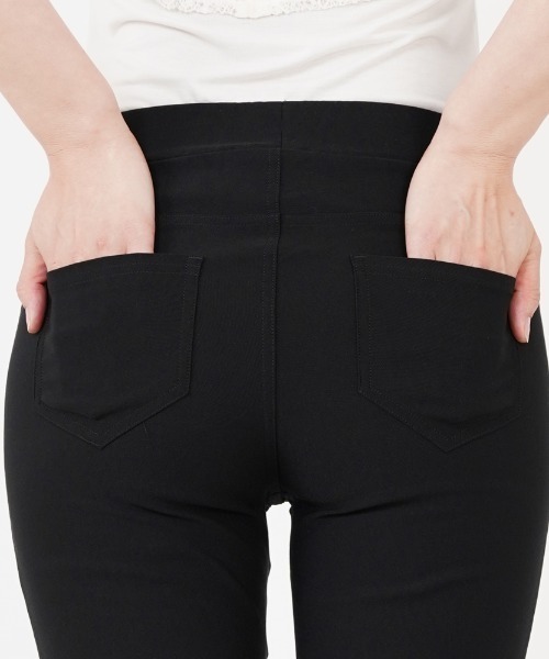 Tuche(トゥシェ)の「【Tuche】 レーヨン混 スタイリッシュボトム スキニースタイル クロップド丈(その他パンツ・レディース・ブラック/ネイビー/ベージュ・LARGE/MEDIUM)」の5枚目の写真