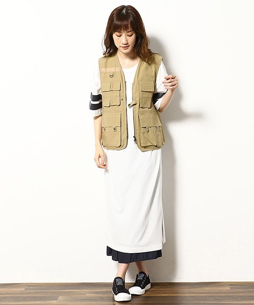 Purple&Yellow（パープルアンドイエロー）の「マルチポケットベスト（ベスト・メンズ・ブラック/ベージュ/レッド・SMALL/MEDIUM/LARGE）」の8枚目の写真